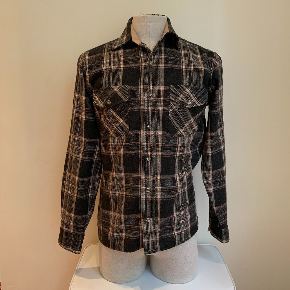 Vintage Men’s Plaid Button Down Top